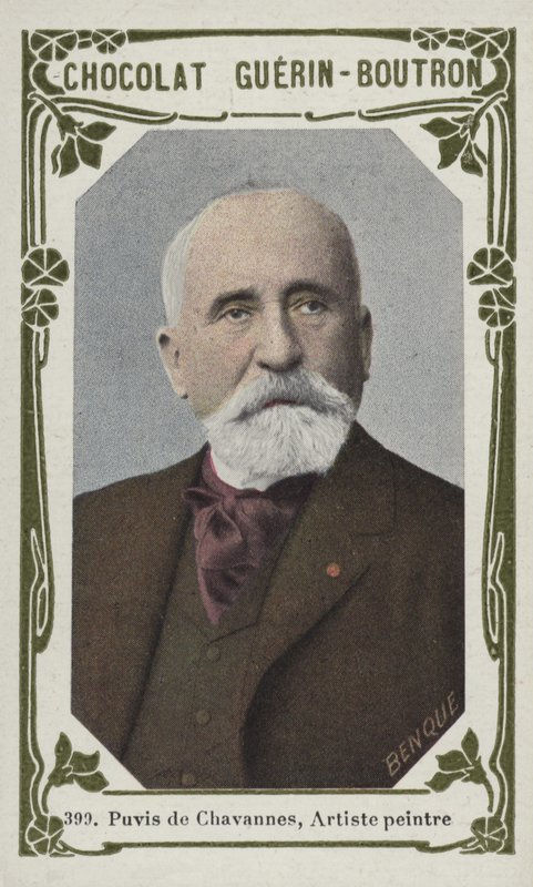 Puvis de Chavannes, maler (farvet foto) af French School