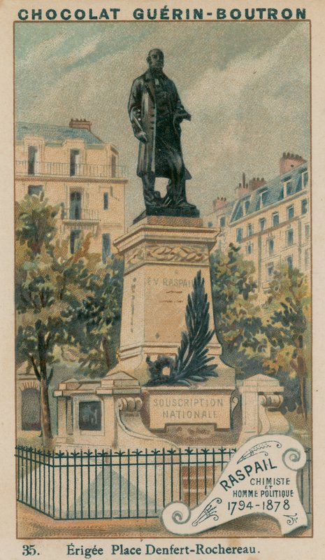 Raspail, kemiker og politiker, 1794-1878. Opført Place Denfert-Rochereau af French School