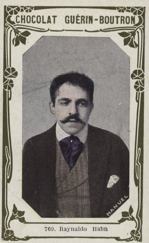 Reynaldo Hahn (farvet foto) af French School