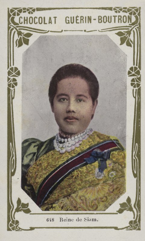 Reine de Siam (farvet foto) af French School