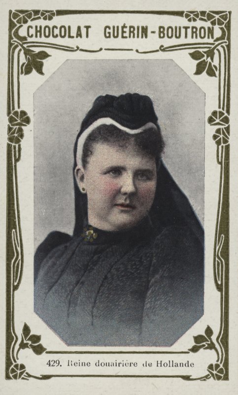 Enkedronning af Holland (farvet foto) af French School