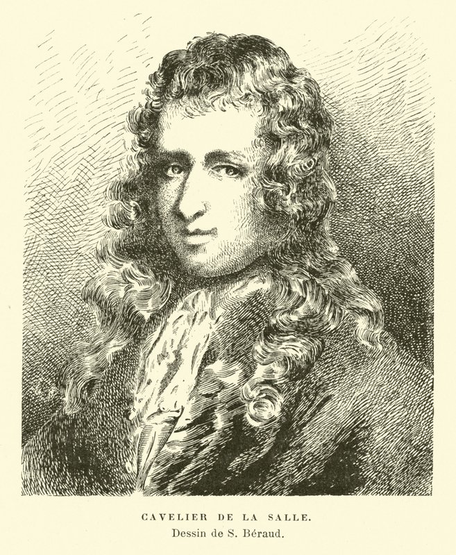 Rene-Robert Cavelier de Lasalle, fransk opdagelsesrejsende af French School