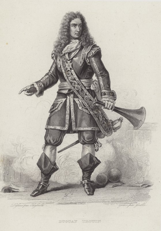 Rene Duguay-Trouin, fransk korsar (gravering) af French School