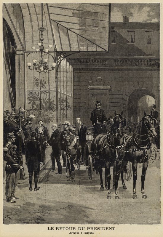 Den franske præsident Felix Faures tilbagevenden fra hans besøg i Rusland, 1897 af French School