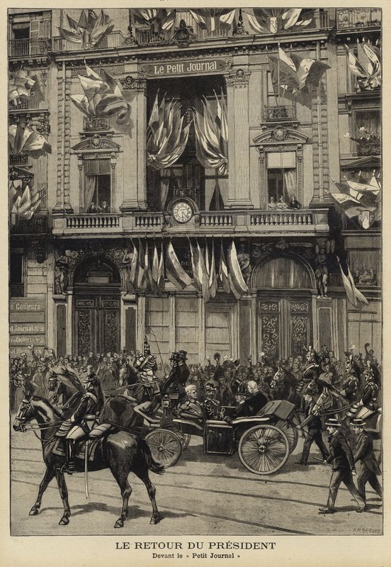 Den franske præsident Felix Faures tilbagevenden fra hans besøg i Rusland, 1897 af French School