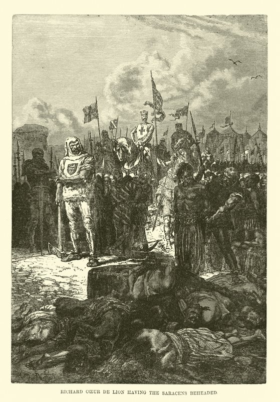 Richard Coeur de Lion får saracenerne halshugget af French School