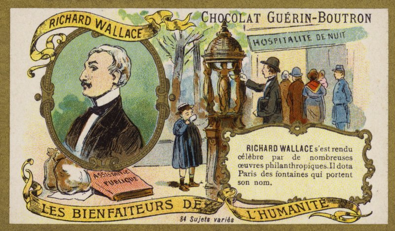 Richard Wallace, engelsk kunstsamler og filantrop (chromolitho) af French School