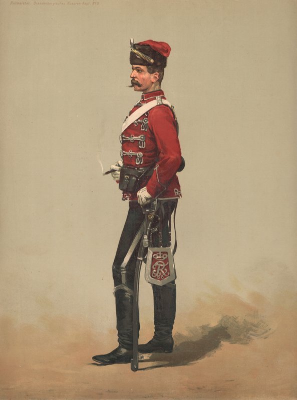Rittmeister, Brandenburger Husarer, Regt nr. 3 af French School