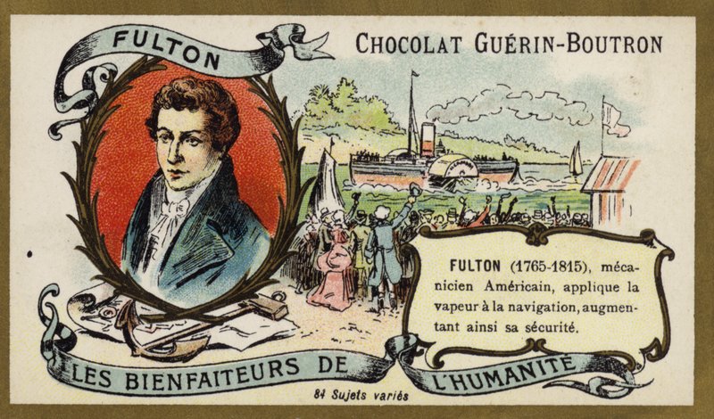 Robert Fulton, amerikansk ingeniør og opfinder (chromolitho) af French School