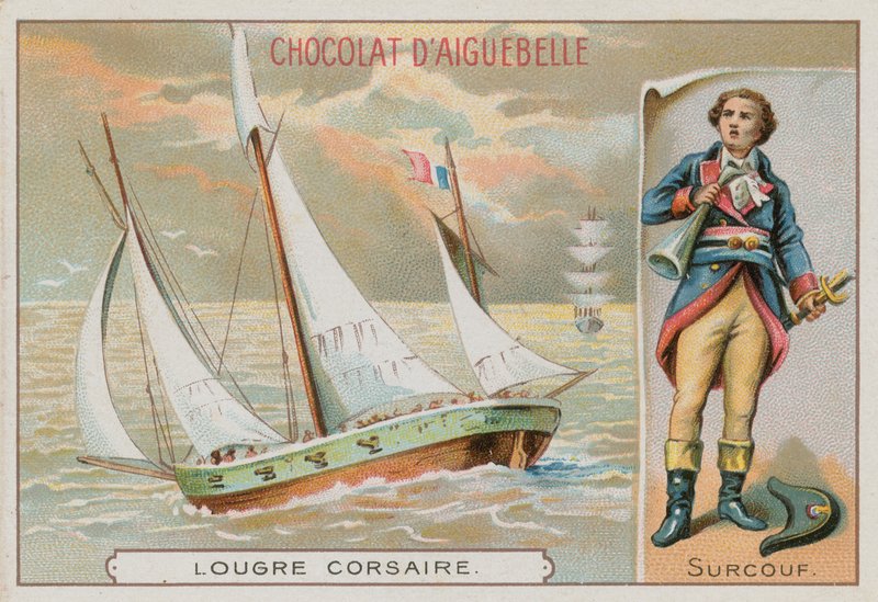 Robert Surcouf, fransk kaper i slutningen af det 18. og begyndelsen af det 19. århundrede af French School