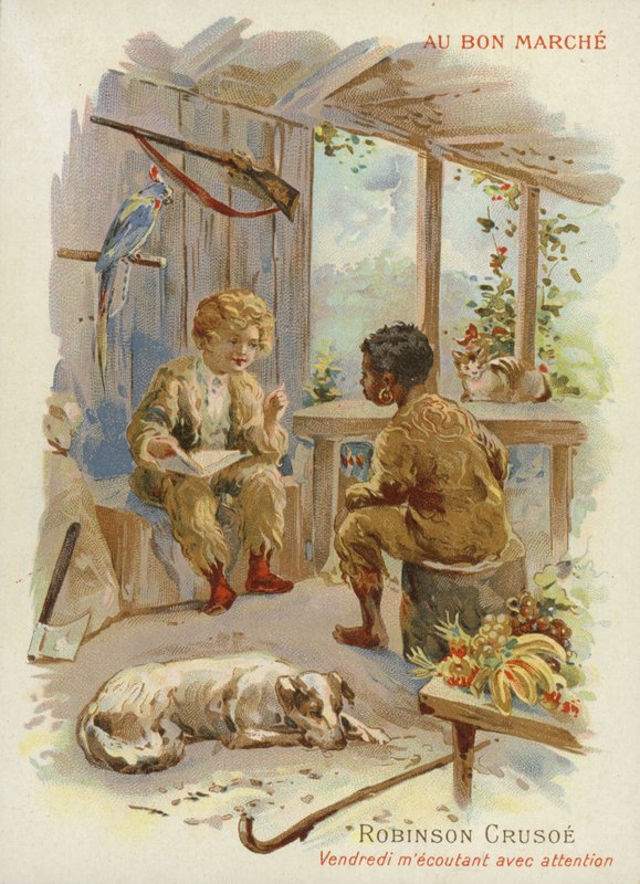 Robinson Crusoe og Man Friday af French School