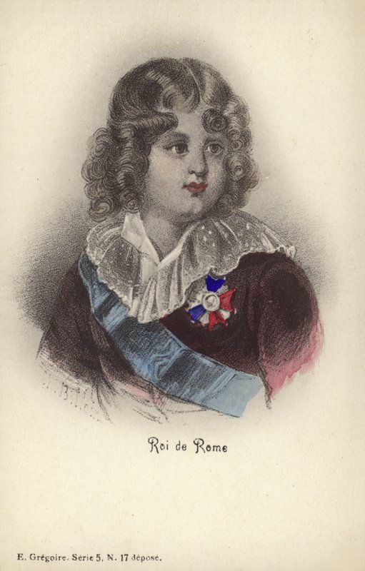 Roi de Rome (farvet litografi) af French School