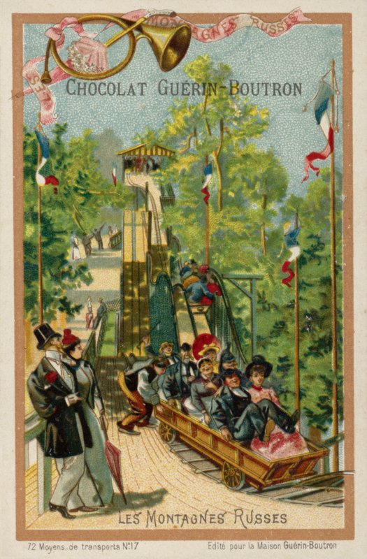 Rutsjebane (chromolitho) af French School