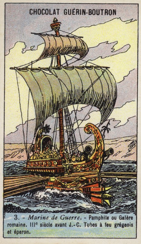 Romersk kabys, 3. århundrede f.Kr. (chromolitho) af French School