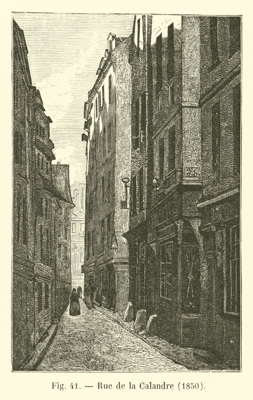 Rue de la Calandre, 1850 af French School