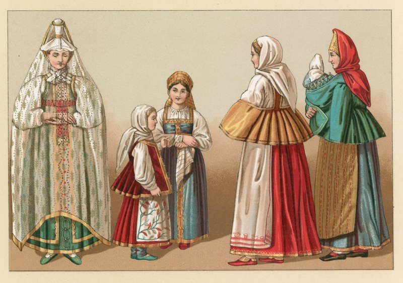 Rusland kostume af French School