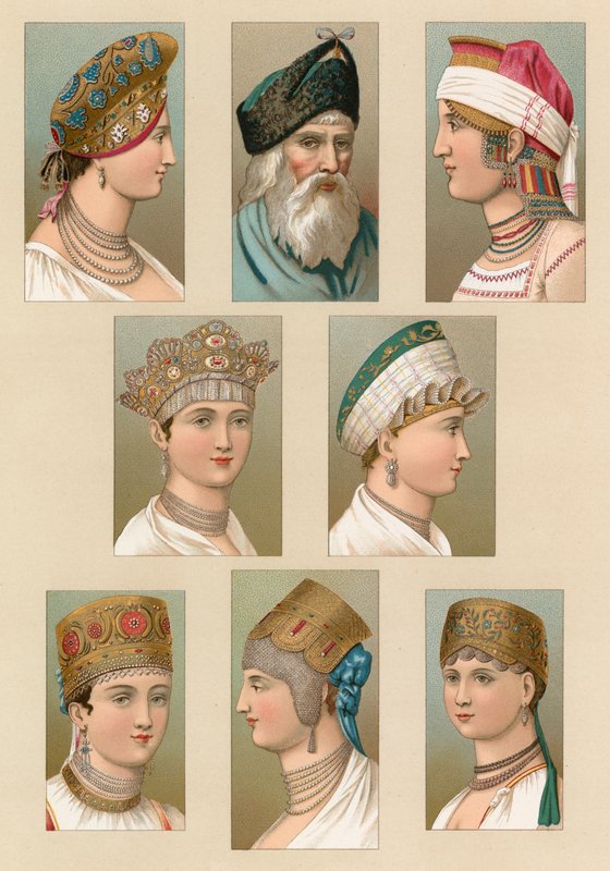 Rusland kostume af French School