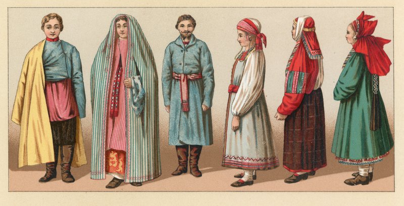 Rusland kostume af French School