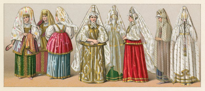 Rusland kostume af French School