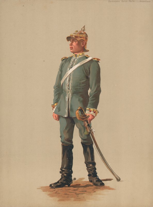Saksisk garde, korporal af French School