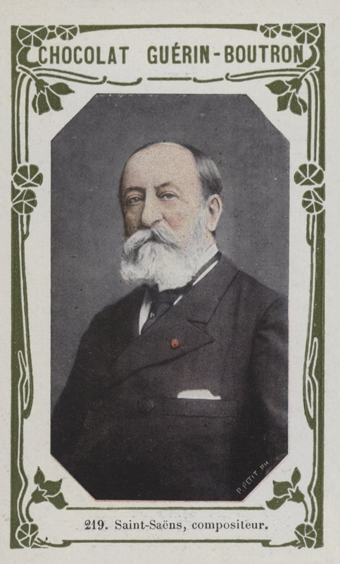 Saint-Saens, komponist (farvet foto) af French School