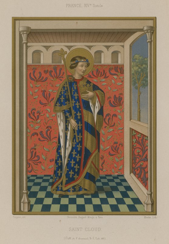 Saint Clodoald, søn af kong Chlodomer af Orleans af French School