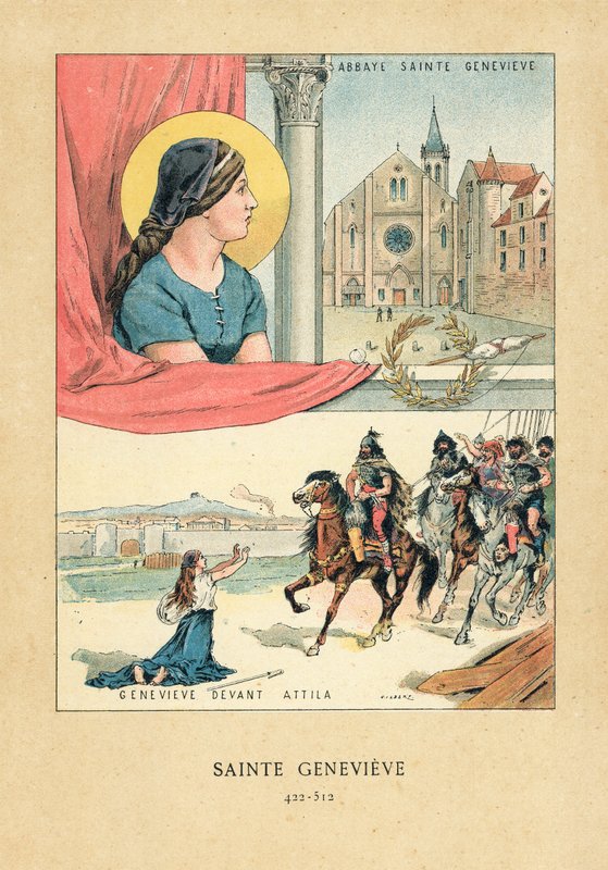 Saint Genevieve af French School