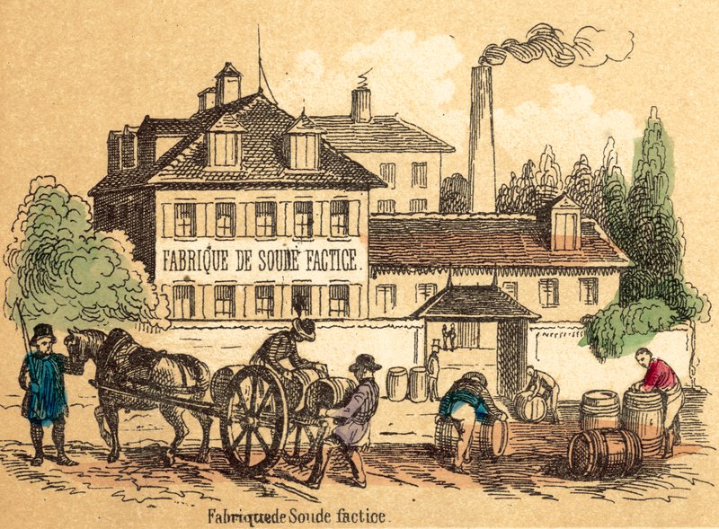 Salt (farvet gravering) af French School