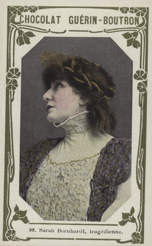 Sarah Bernhardt, tragedienne (farvet foto) af French School