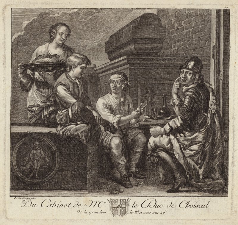 Satirisk skildring af Duc de Choiseuls kabinet af French School