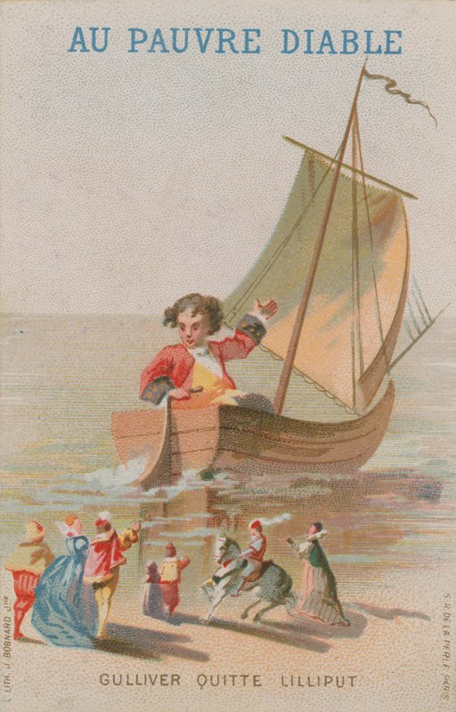 Scene fra Gullivers Travels af French School