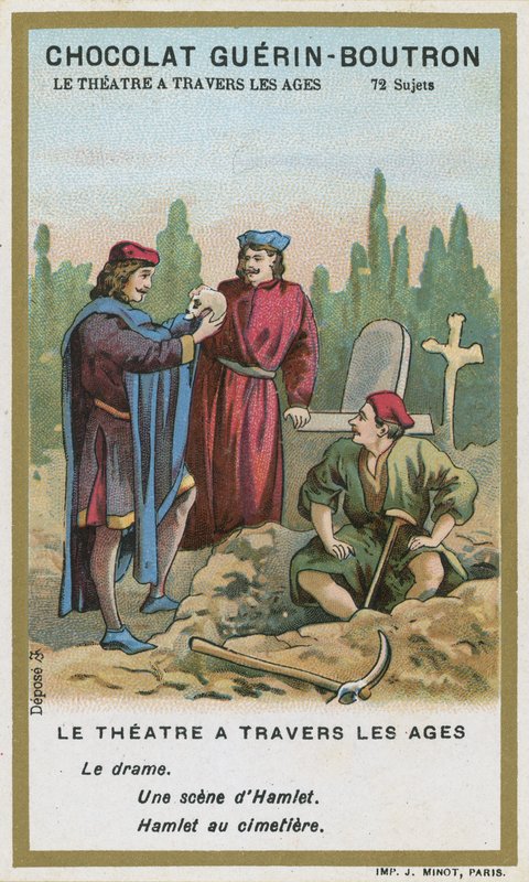 Scene from Hamlet, by William Shakespeare  af French School