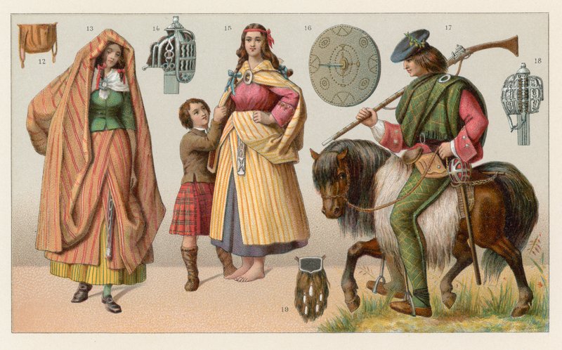 Skotland kostume af French School