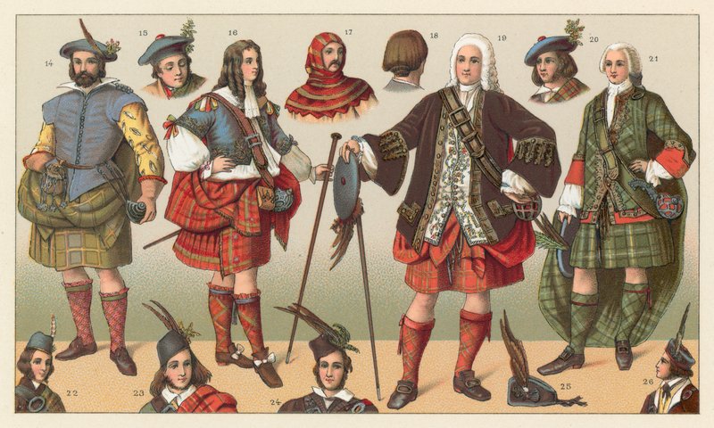 Skotland kostume af French School