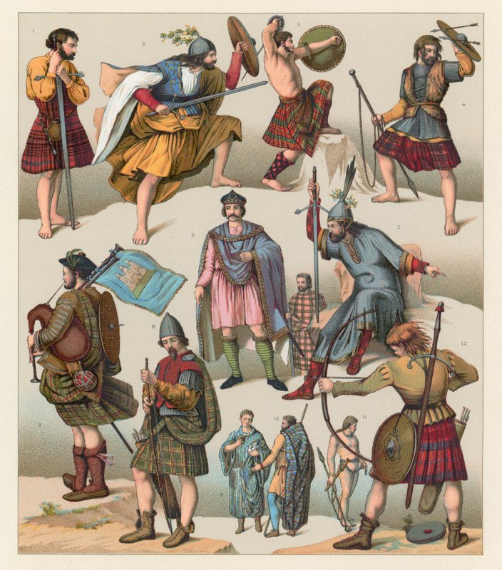Skotland kostume af French School