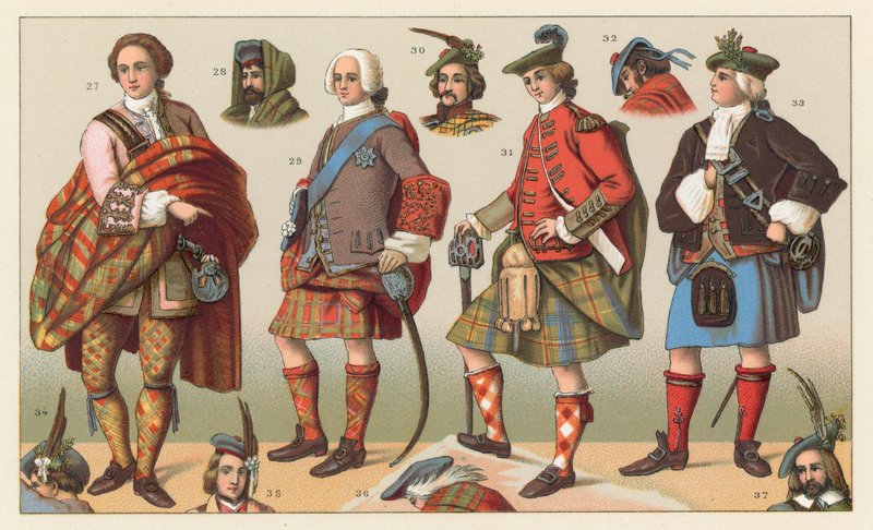 Skotland kostume af French School