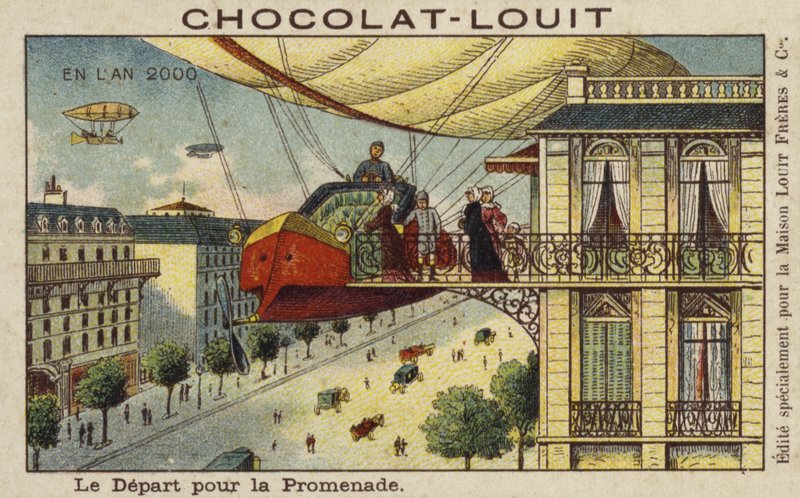 Begynder på luftskibstur i år 2000 af French School