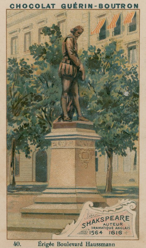 Shakespeare, forfatter, engelsk drama, 1564-1616, Erigee Boulevard Haussmann af French School
