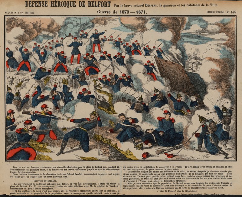 Siege of Belfort, Franco-Prussian War, November 1870 - February 1871dani af French School