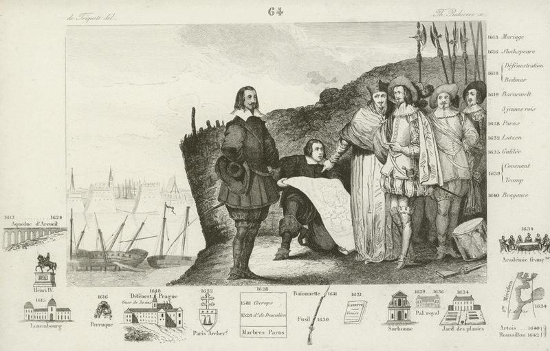 Siege of La Rochelle, France, 1627-1628  af French School