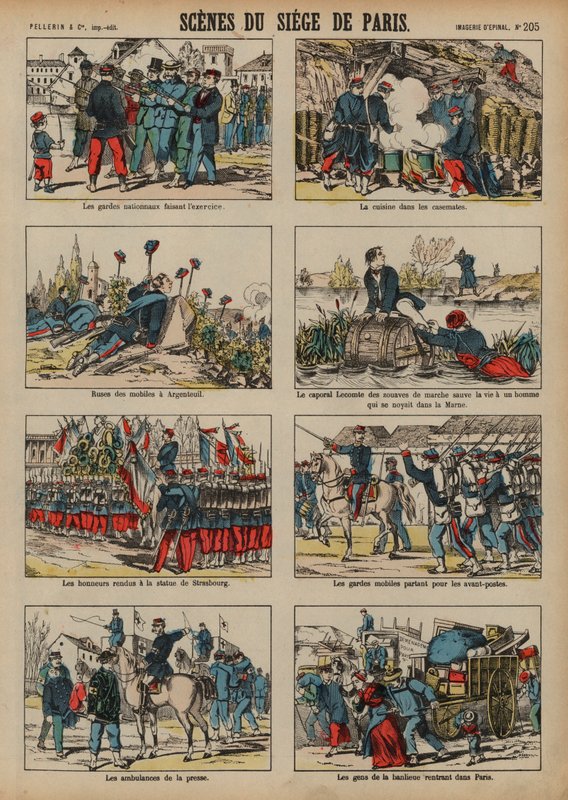 Preussernes belejring af Paris, fransk-preussisk krig af French School