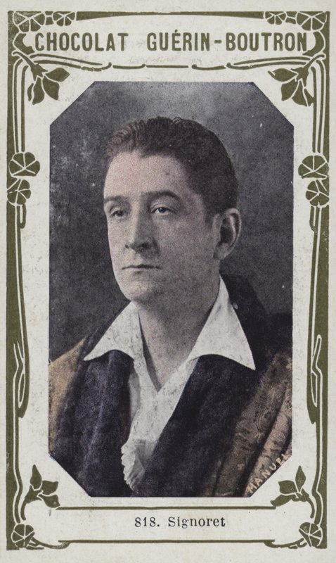 Signoret (farvet foto) af French School