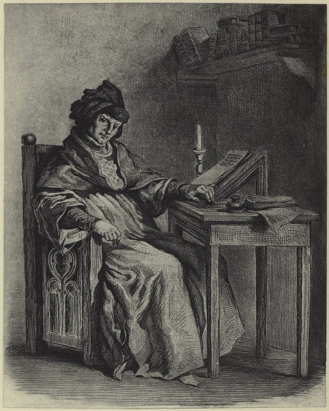 Sir John Froissart (fotogravure) af French School