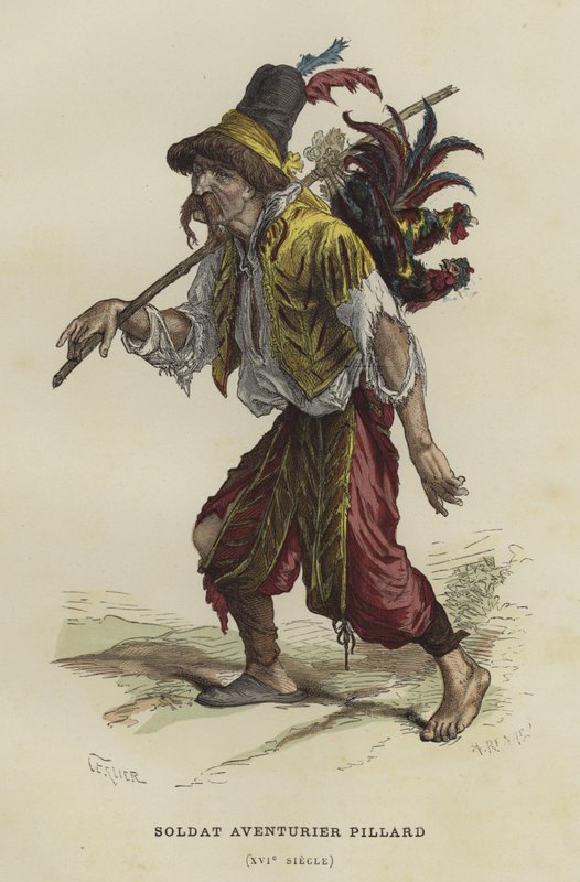 Soldat og plyndrer af French School