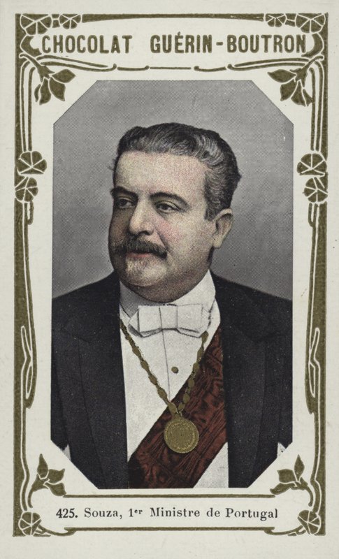 Souza, Portugals premierminister (farvet foto) af French School