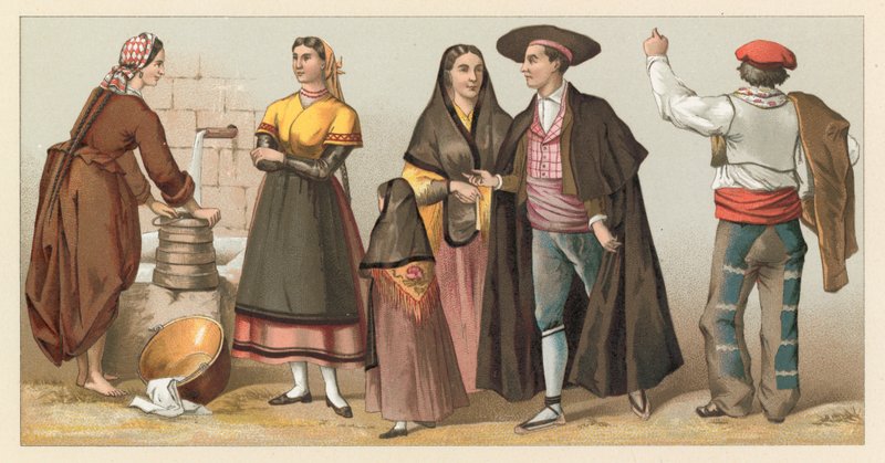 Spanien kostume af French School