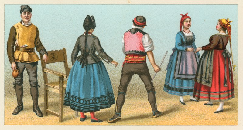 Spanien kostume af French School