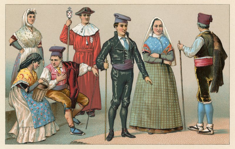 Spanien kostume af French School