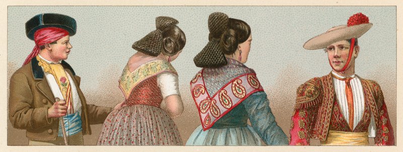Spanien kostume af French School