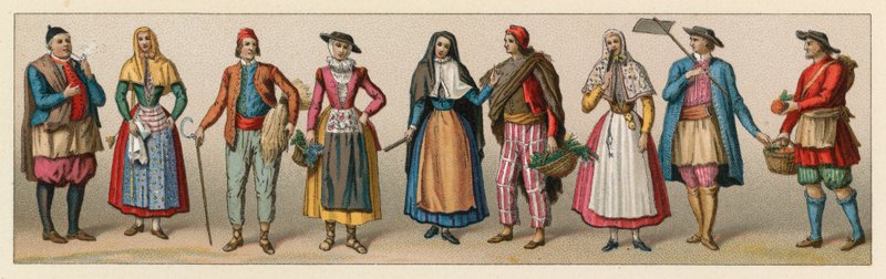 Spanien kostume af French School